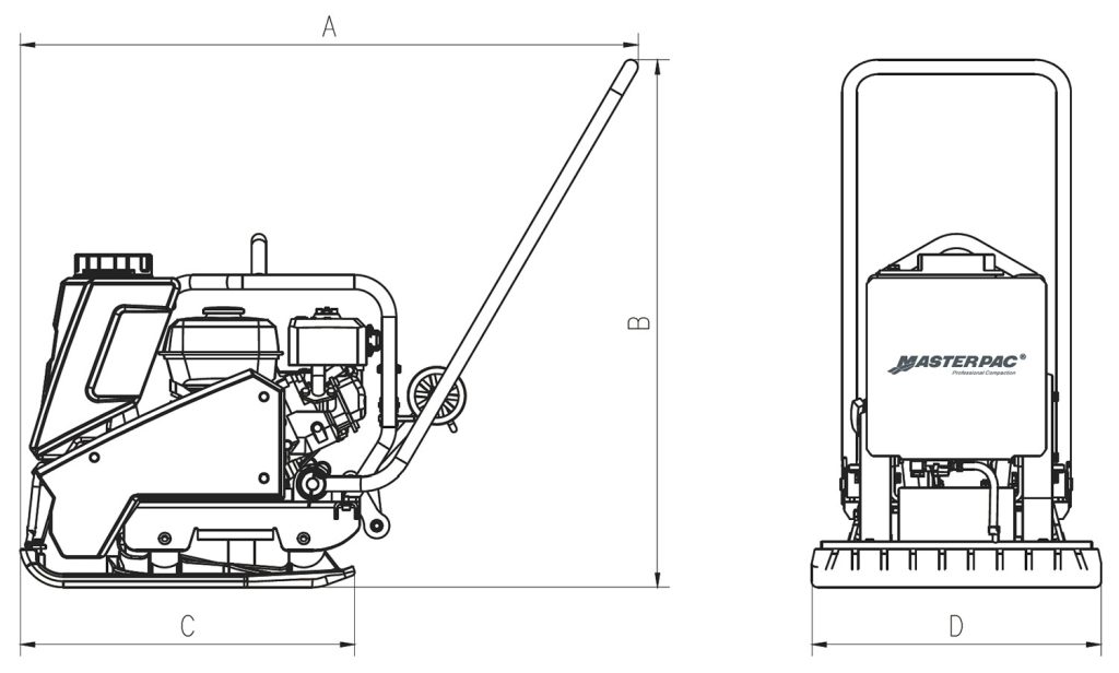 Виброплита Masterpac PC90